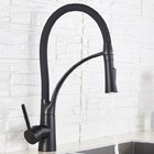 Torneira Cozinha Gourmet Monocomando Preto Fosco