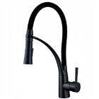 Torneira Cozinha Gourmet Monocomando Preto Fosco