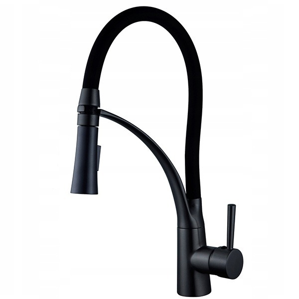 Torneira Cozinha Gourmet Monocomando Preto Fosco