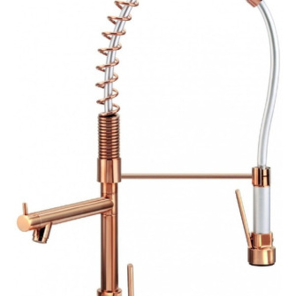 Torneira Cozinha Gourmet Monocomando Rose Gold 50 Cm