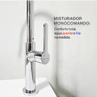 Torneira Cozinha Gourmet Monocomando Titus | Extensível 2 Jat