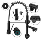 Torneira Cozinha Gourmet Parede Gatilho Spray Preto/black