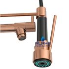 Torneira Cozinha Gourmet Preta Rose Gold Monocomando 2189 Pre