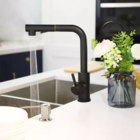 Torneira Cozinha Gourmet Preto Fosco Misturador Monocomando