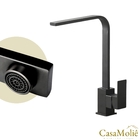 Torneira Cozinha Gourmet Slim Inox Preto C/ Monocomando