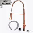 Torneira Cozinha Gourmet Spray Misturador Monocomando Rose