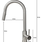 Torneira Cozinha Gourmet Touch Sensível Ao Toque Escovada