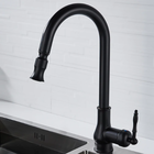 Torneira Cozinha Gourmet Vintage Bico Extensor Preto Óleo