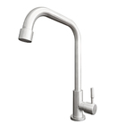 Torneira Cozinha Inox 304 90 Graus 1/4 De Volta Escovado 5/8