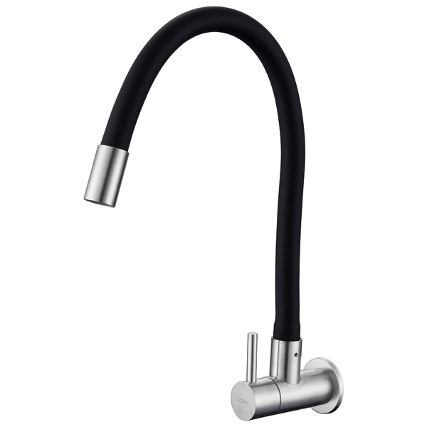 Torneira Cozinha Inox Flexível Parede Noxflex01 Doan