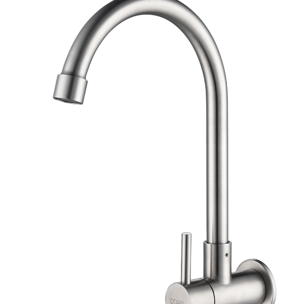 Torneira Cozinha Inox Giratória Parede Nox01 Doan