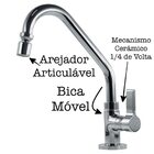 Torneira Cozinha Mesa Bica Móvel Luxo 1/4 De Volta C70 Casagr