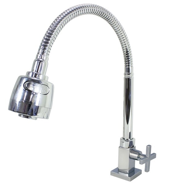 Torneira Cozinha Mesa Cruzeta Gourmet Tubo Articulável Jato D