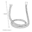 Torneira Cozinha Mesa Ducha 120cm Flexível Gatilho Suporte Ca