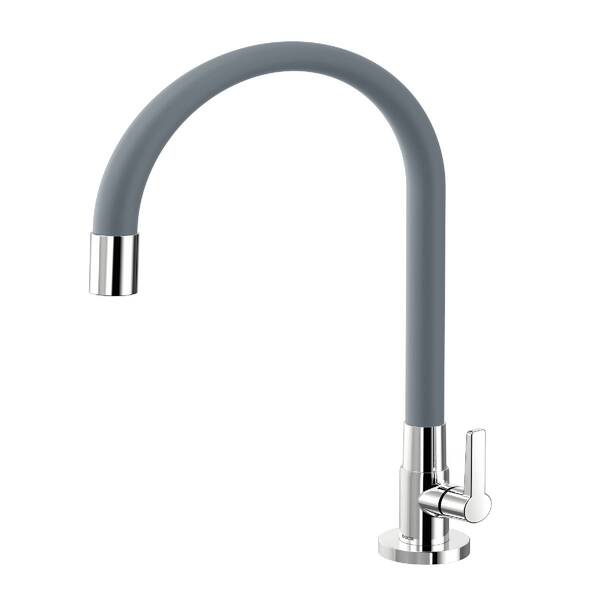 Torneira Para Cozinha De Mesa Galiflex - Chrome/Cinza Docol