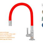 Torneira Cozinha Mesa Gourmet Vermelha Flexível Emborrachada