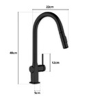 Torneira Cozinha Monocomando, 40x24x10cm - Com Misturador Mx6