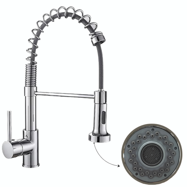 Torneira Cozinha Monocomando, 40x25x5cm - Com Misturador Mx60