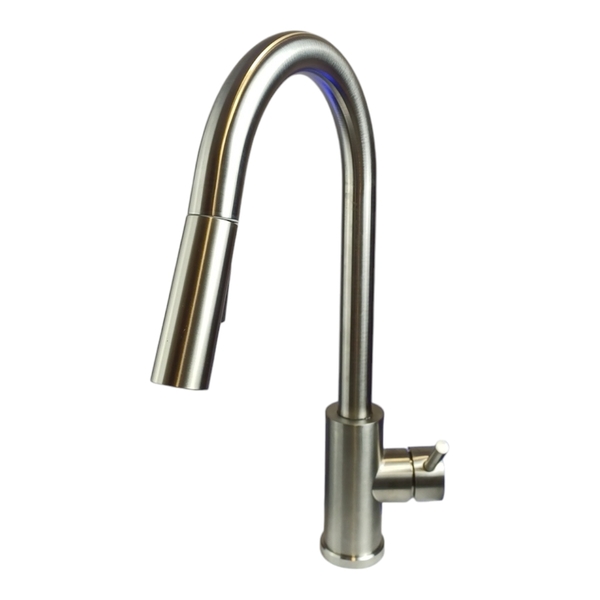 Torneira Cozinha Monocomando Aço Escovado Extensível Gourmet