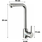 Torneira Cozinha Monocomando Alta Cromada Misturador Luxo