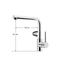 Torneira Cozinha Monocomando Alta Cromada Misturador Luxo