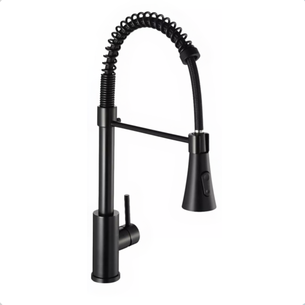 Torneira Cozinha Monocomando Gourmet Preto Black Estilo Deca