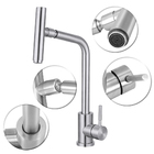 Torneira Cozinha Monocomando Mesa Inox Bica Articulada 360°