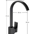 Torneira Cozinha Monocomando Preta