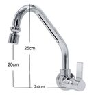 Torneira Cozinha Parede Bica Móvel Luxo 1/4 De Volta C70