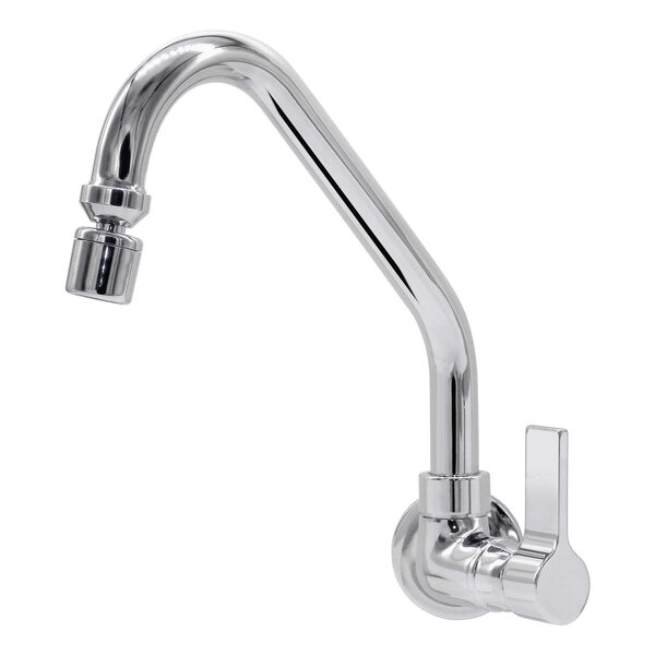 Torneira Cozinha Parede Bica Móvel Luxo 1/4 De Volta C70 Casa