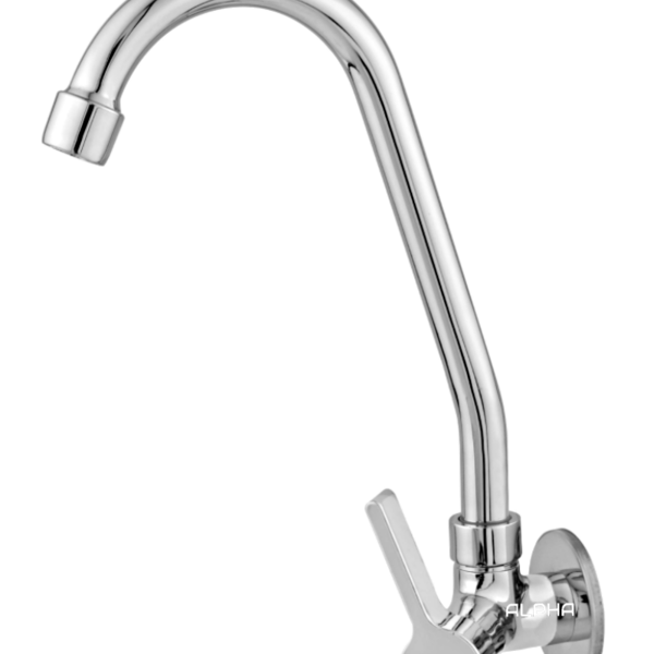 Torneira Cozinha Parede Bica Móvel Luxo Metal 1168 C-65 Prate