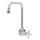 Torneira Cozinha Parede Bica Móvel Metal 5/8" 1/4 Volta Fauzi