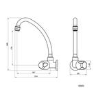 Torneira Cozinha Parede Branco Cromado 1168 F27 Lorenzetti