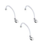 Torneira Cozinha Parede Branco Cromado 1168 F27 Lorenzetti