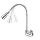Torneira Cozinha Parede C34 Gourmet Flexível Cone 1/4 De Volt