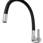 Torneira Cozinha Parede Flexível Luxo 1168 Color Preta C-65