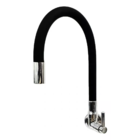 Torneira Cozinha Parede Flexível Preta Metal Premium Gourmet
