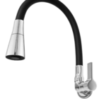 Torneira Cozinha Parede Gourmet Cônico Preta/cr 2168 C-65