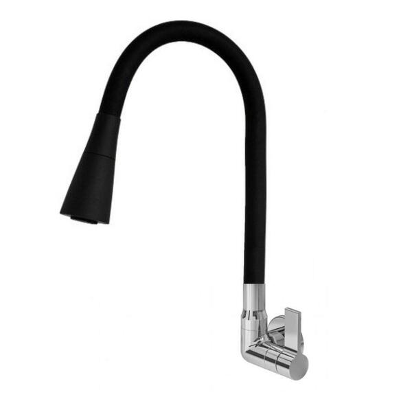 Torneira Cozinha Parede Gourmet Flexível 1/4 De Volta Com Chu