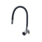 Torneira Cozinha Parede Gourmet Metal Silicone Preta Flexível