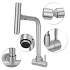 Torneira Cozinha Parede Inox Escovado C/bica Articulada 360