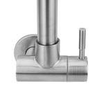 Torneira Cozinha Parede Inox Escovado C/bica Articulada 360