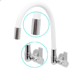 Torneira Cozinha Parede Luxo Gourmet Branca 1/4 Volta Fauzi C