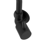 Torneira Cozinha Parede Preto Metal Bica Movel Black 1/4 V.