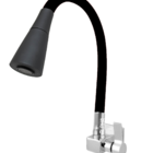 Torneira Cozinha Parede Quadrada 4168 Gourmet Preta C-65