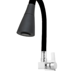 Torneira Cozinha Parede Quadrada 4168 Gourmet Preta C-65