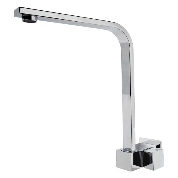 Torneira Cozinha Parede Quadrada Fit Alta 1/4 volta Metal