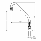 Torneira Cozinha Perflex Mais Bica Movel Mesa Cr 10746310