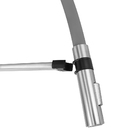 Torneira Cozinha Pia Gourmet Monocomando Inox Flexível Cinza