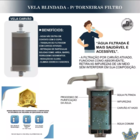 Torneira Cozinha Pia Parede Flexível Luxo Com Filtro Cromado